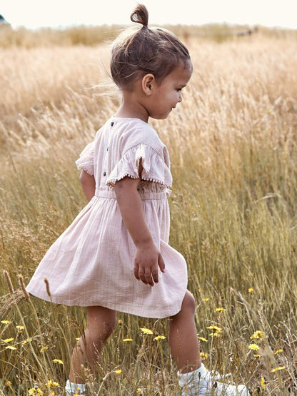 Huxbaby Rainbow Sparkle Dress- Rose & Rainbow