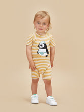 Load image into Gallery viewer, Puffin Stripe Short Romper
