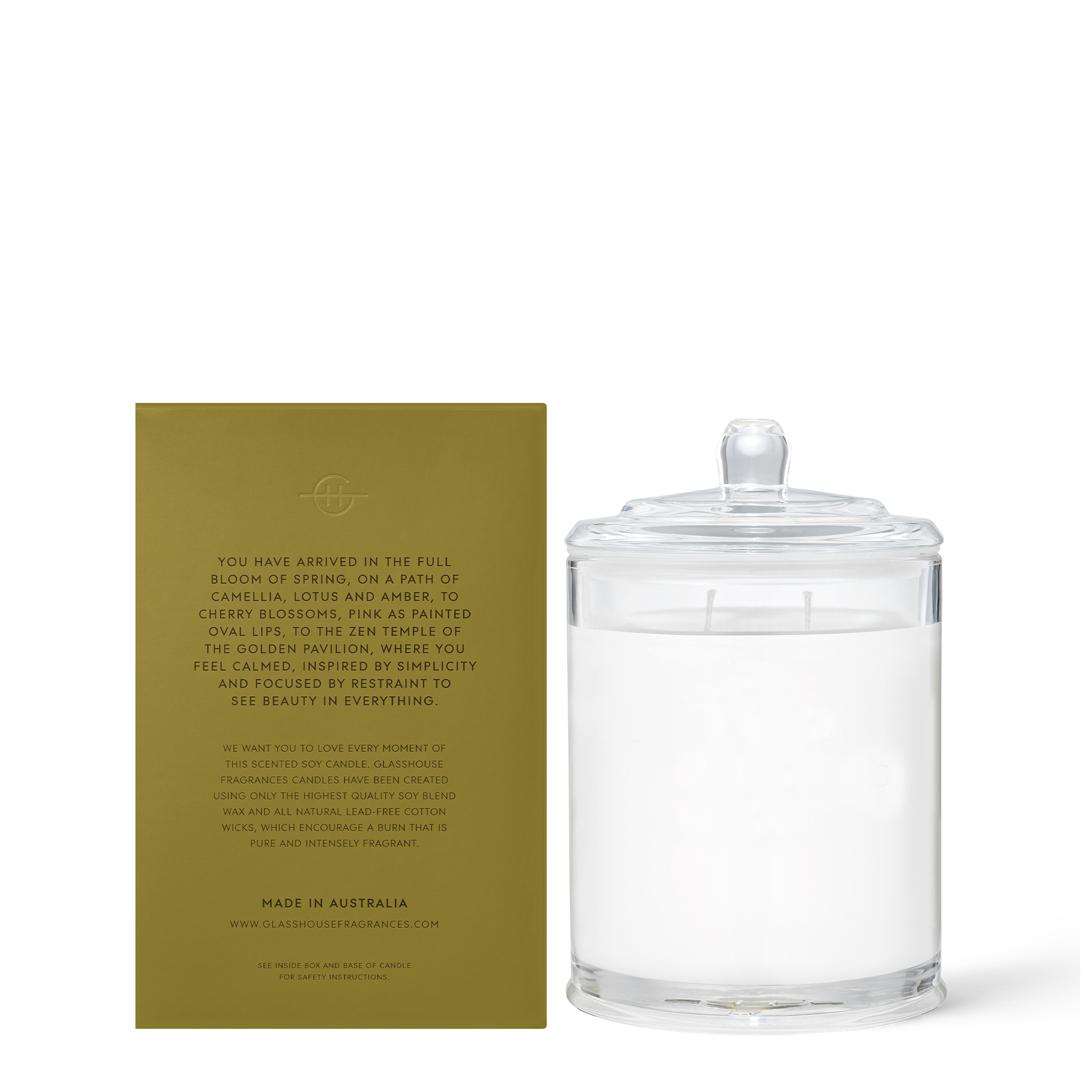 Glasshouse Kyoto In Bloom - Candle 380g 