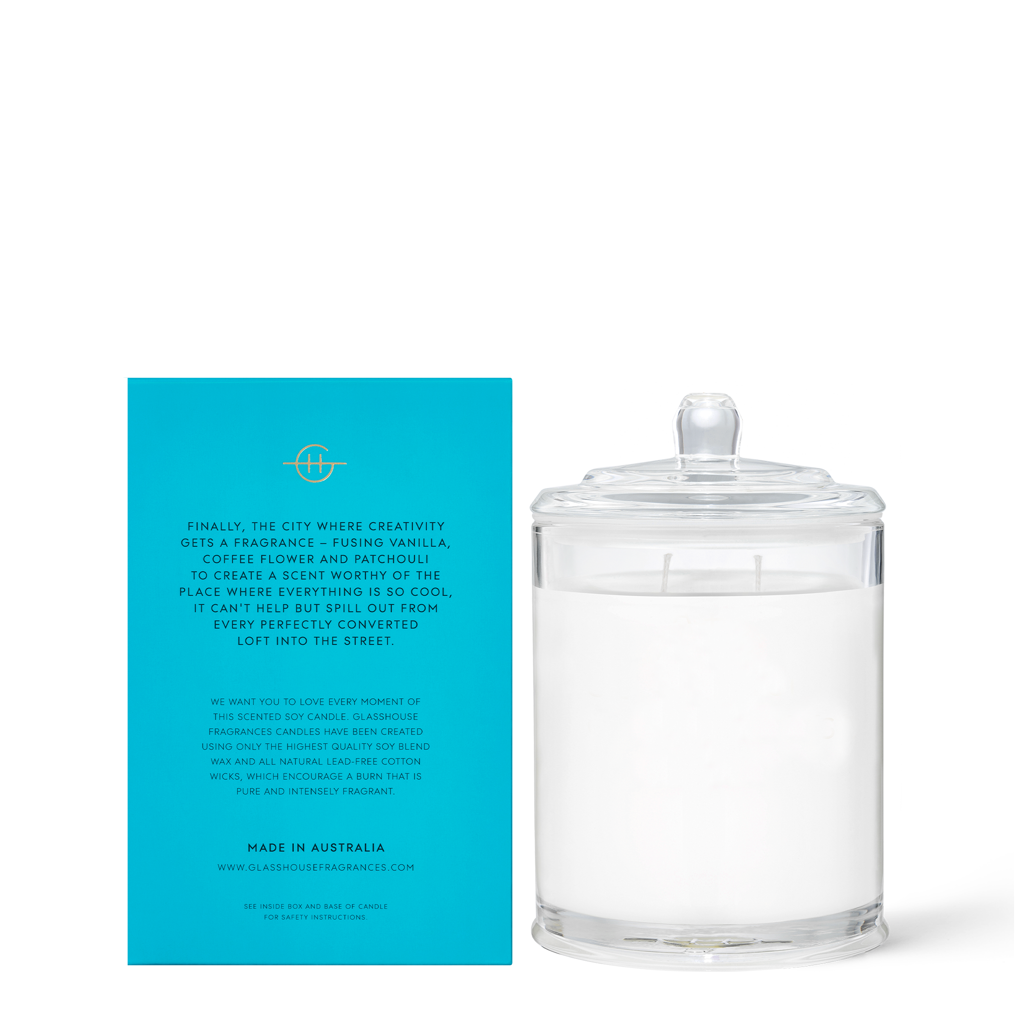Glasshouse Melbourne Muse - Candle 380g 