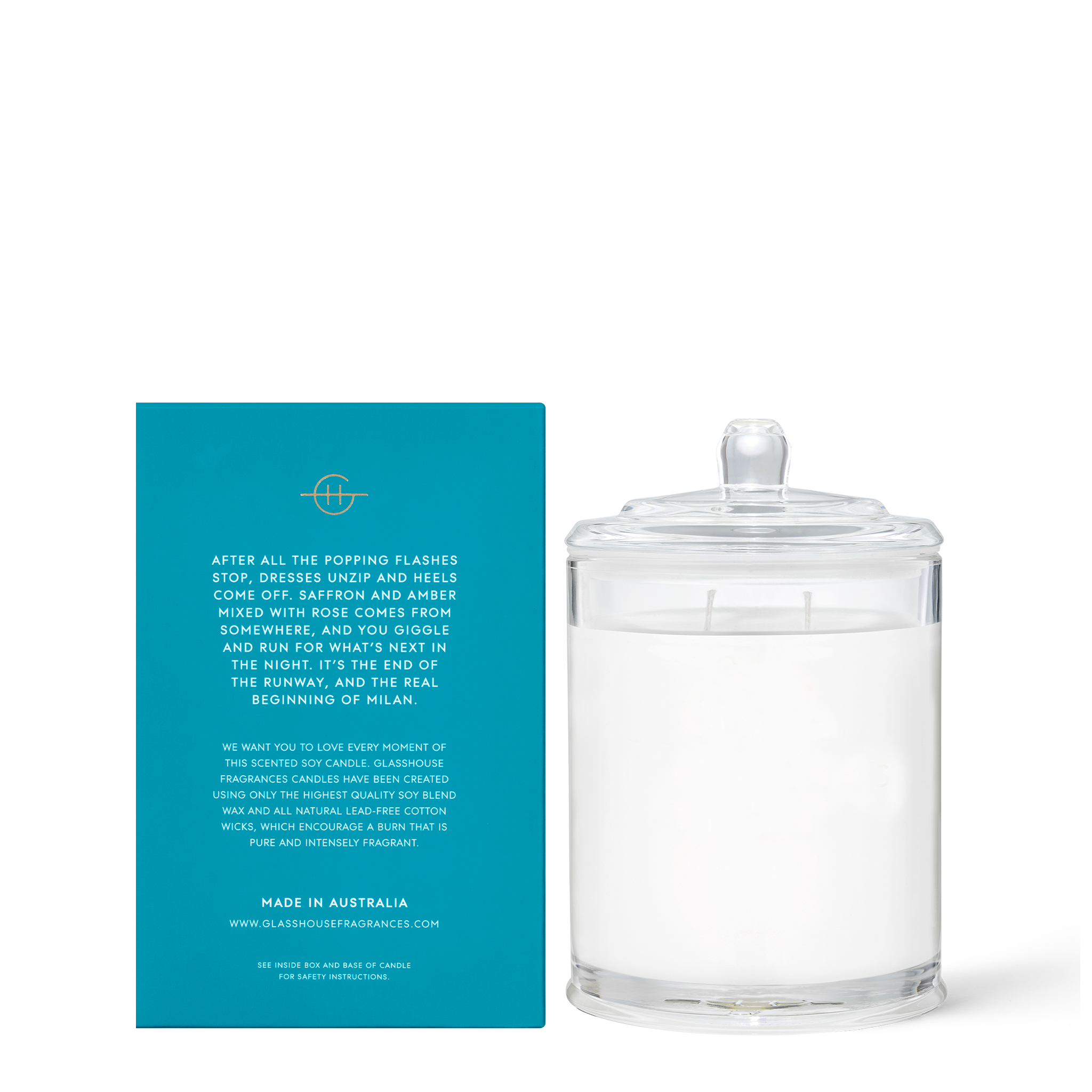 Glasshouse Midnight In Milan - Candle 380g 