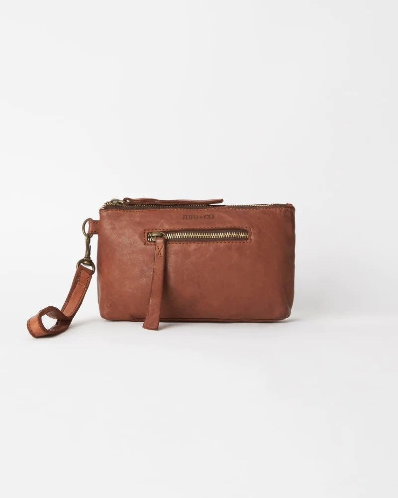 Small Essential Pouch- Cognac