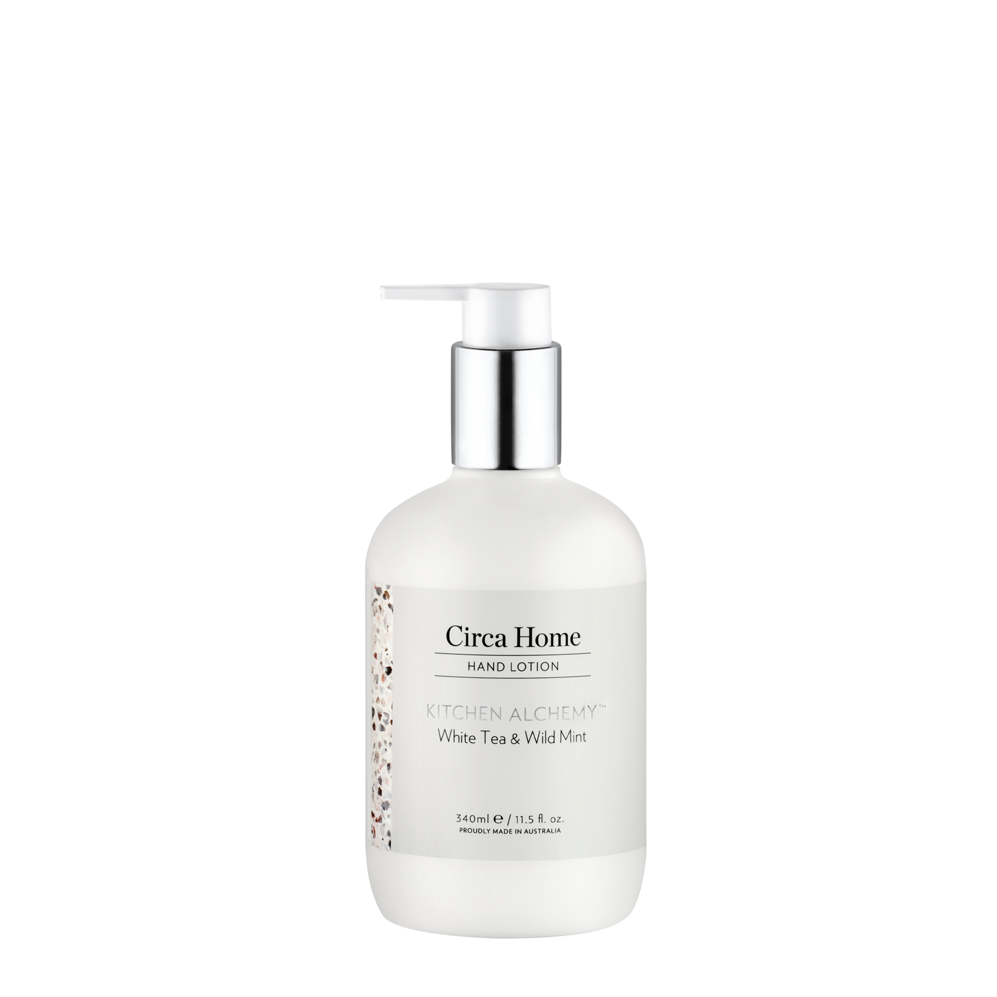 Circa Home Kitchen Range- White Tea and Wild Mint 340ml Hand Lotion